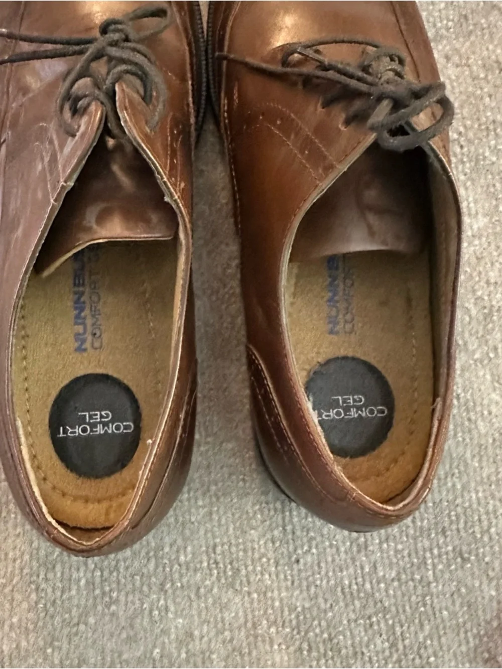 Shoes Men's Brown Leather Wingtip Oxfords Excellent Condition